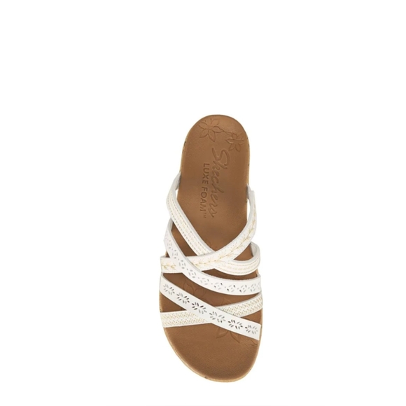 Skechers s Beverley Tiger Posse White Sandals - Picture 3 of 3